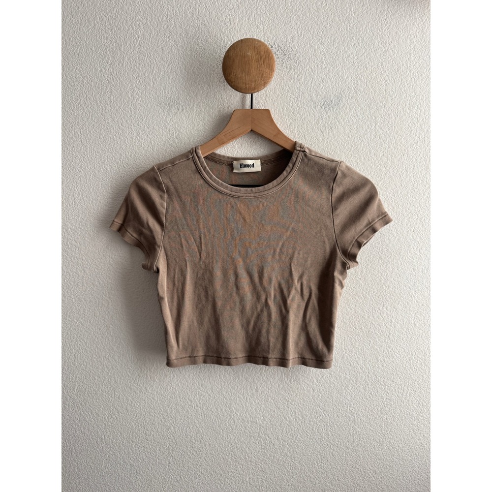 Elwood Cropped Organic Cotton Baby Tee Size Medium
